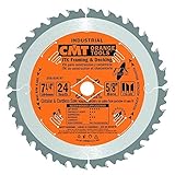 CMT 250.024.07 ITK Industrial Framing/Decking Saw Blade 7-1/4-Inch x 24 Teeth 1FTG+2ATB Grind with 5