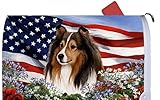 Sheltie Sable – Best of Breed愛国I Dog Breedメールボックスカバー