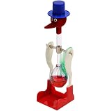 Amazon Naissant 黄色と緑 2色セット 懐かしい ドリンキングバード 平和鳥 水飲み鳥 昭和 の おもちゃ 喫茶店 などに イエロー グリーン 科学 サイエンス おもちゃ