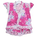 女の子用 フリフリぱんつ甚平 ピンク サイズ110cm
