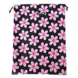 ハンナフラ(Hanna Hula) 消臭巾着 Lサイズ レトロフラワーピンク