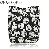 Ohbabyka布おむつ おむつカバー ベビー 布オムツ おむつ オムツ フリーサイズ サイズ調節可 子供服 しゃれ かわいい キッズ服 ベビー服 漏れにく 吸水性が優れてる 猿 羽毛 ドット 手のひ