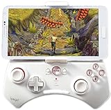 Bluetooth ゲームコントローラー スマホ iPhone iPad マルチメディア ホワイト