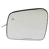 ジープグランドチェロキー 2011-2018 ミラーガラス 運転席側 加熱式 フラットガラスタイプ バッカープレート&死角検出付き 68082639AB交換用