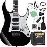 Ibanez RGV250 BK ブラック 初心者14点セット 【MG10付き】 エレキギター ストラトキャスタータイプ アイバニーズ