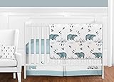 Sweet Jojo Designs 11-Piece Bear Mountain Watercolor Baby Boy Crib Bedding Set without Bumper s [並行輸