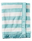 Carter's Baby Boys Girls Plush Blanket Supersoft with Satin Trim 40 x 30 Striped by Carter's