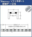 チャンネルサポート 棚柱 【 ロイヤル 】クロームめっき BWF-06 -1500サイズ1500mm【17×11mm】ダブルタイプ