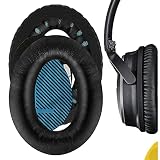 Geekria イヤーパッド互換性 パッド ボーズ Bose QuietComfort 25, SoundLink Around Ear ヘッドホンに対応 パッド イヤー/イヤーカップ プロテインレザー (ブラック)