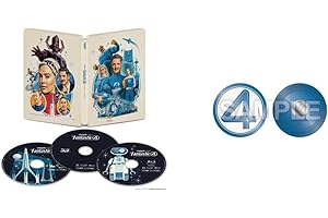 【Amazon.co.jp限定】ファンタスティック４：ファースト・ステップ　４Ｋ ＵＨＤ ＋ ３Ｄ ＋ ブルーレイ セット（スチールブック仕様） ピンバッジ付コレクション [Blu-ray]