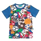 デンマークの子供服ブランドMeToo SPORTS FESTA 半袖 ブルー Ｔシャツ 98ｃｍ