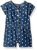 Limited Tooベビー女の子レースとデニムロンパース カラー: ブルー
