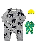 【子供服】 moujonjon (ムージョンジョン) 日本製ベア裏毛動物総柄トレーナーオール 70cm，80cm M16702