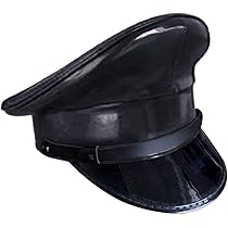 ビンテージ　本皮　革　レザー　ハット　ブラック　リアル　ミリタリータイプ　レア SYNTHETIC LEATHER BUCKET HAT / 合成皮革 バケットハット