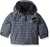 ロンドンフォグBaby Boys ' Heavyweight Teddy Faux Fur Linedクラシックバブルジャケット カラー: ブラック