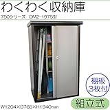 収納家具 収納庫　750シリーズ　幅1204mm　組立式　DM2-1975型