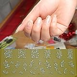 Weryn(TM) 高品質の新しいファッション3Dシルバーネイルアートステッカーデカールホットスタンピングネイルのヒントデコレーションツールドロップ送料NA-0037