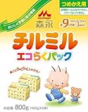 森永 エコらくパック つめかえ用 チルミル 800g(400g×2袋)