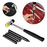 Super PDR ゴムハンマー ナイロン ペン 凹み修理工具セット デントリペア ツール キット ブラック