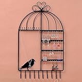 鍛鉄ジュエリーディスプレイシェルフフレームイヤリングネックレスホルダースタッドイヤリングアクセサリーストレージラックジュエリーネックレスシェルフ