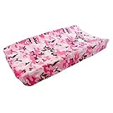 My Blankee Camouflage Minky Changing Pad Cover Pink 16 x 32 [並行輸入品]