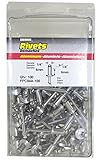 Surebonder FPC84A-100 1/4-inch Aluminum Short Rivets (100 per box) [並行輸入品]