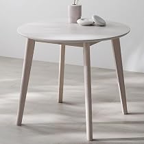 Amazon｜RASIK ダイニングテーブル 円形 単品 ホワイト 食卓