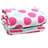 juDanzy 100% Cotton Swaddle Set of 2 Large 45X45 Muslin Baby Girl or Boy Blankets (Garden Delight) b