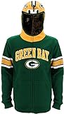 グリーンベイパッカーズBig BoysヘルメットフルZipパーカー グリーン