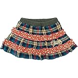 【秋冬物】 CHILD CHAMP(チャイルド チャンプ) ビエラチェックボリュームティアードスカート 90cm /GR NO.C-86153406