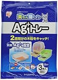 アイリスオーヤマ システムトイレ用 楽ちん猫トイレ Ag+トレー 3枚入り×6袋