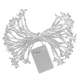 ゴシレ [Gosear] 2 m 20 LED 桜飾り文字列ライトワイヤライトバッテリー操作装飾の結婚披露宴の休日のホームベッドルーム―(マルチカラー)