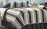 Be-you-tiful Home Cannon Quilt 3-Piece Set, Queen, Blue [並行輸入品]