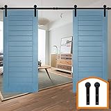 HomeDeco Hardware 12 FT (3.66メートル）両引き戸 軌道 ドア用金物 玄関扉 リフォーム建具