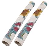 uxcell 冷蔵庫ハンドルカバー ペア 冷蔵庫ドア 花のパターン ハンドルカバー 冷蔵庫の手袋 プロテクター ベージュ