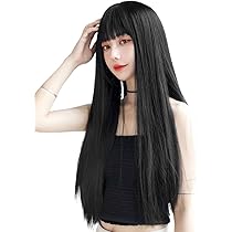 ( ˶'ᵕ'˶)様 リクエスト 2点 まとめ商品　リアルスキン　ウィッグ自然な黒 Amazon.co.jp: East Leaf 黒髪 ウィッグ ロング ストレート フル