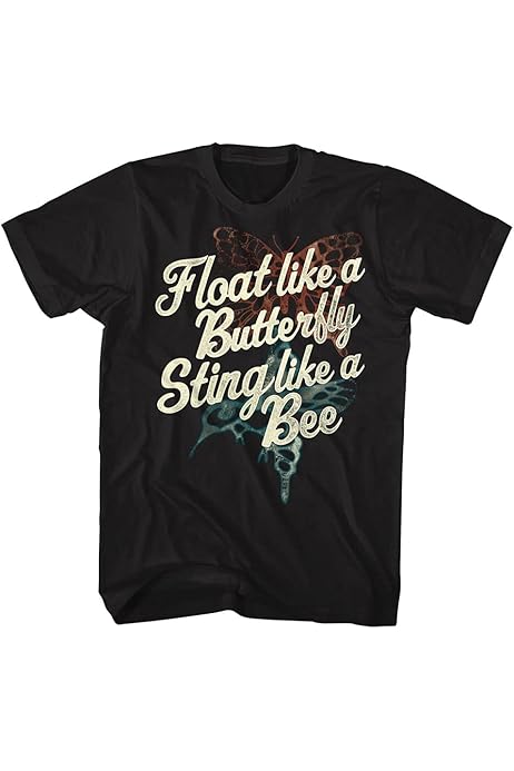 Amazon | モハメド・アリ 蝶のように舞い蜂のように刺す Tシャツ 