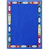Joy Carpets Kid Essentials Language & Literacy Bilingual Colors Rug Multicolored 10'9 x 13'2 [並行輸入品]