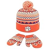 ニットClemson University Tigers幼児用ビーニーとグローブセット