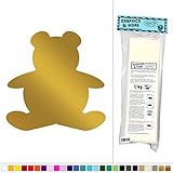 Teddy Bear # 2 – キッズベビー部屋子供部屋 – ビニールステッカーデカール壁アート装飾 ゴールド 061116W5506_MetallicGold