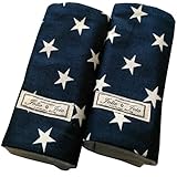 Jolie・Joie よだれカバー よだれパッド 【日本製】 ふんわり優しいタオル生地 (M紺色星柄)