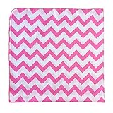 Satsuma Designs Muslin Swaddling Blanket, Hot Pink, 40 square, Polybagged by Satsuma Designs