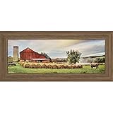 Paragon Hay Harvest Framed壁アート 1"D x 42"W x 18"H ブルー 1751
