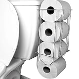 Evelots　1または2のサイドタンクトイレペーパーホルダーストレージイージーオーガナイザー 1 Toilet Paper Holder シルバー 5035
