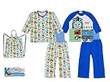▲▽きかんしゃトーマス国内正規品△▼ トーマスパジャマ２枚とバッグの３点お楽しみセット80cm：90cm：95cm (80cm, きかんしゃトーマス)