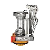 TOMSHOO ミニストーブ バーナー キャニスターストーブ ピクニックコンロ 折り畳み式 キャンプ アウトドア クッキング ハイキング サプライブタン バックパック プロパンキャニスターに対応