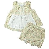 《H29年春物》(日本製) Pample Mousse(パンプルムース) ドビー天竺プロバンス風PTエプロン付きミルキースーツ 90cm /OR NO.DP-71408