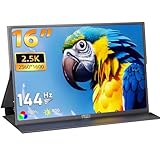 YTGJCH モバイルモニター 16インチ 2560*1600 モニター 2.5K解像度 ディスプレイ 144Hz ゲーミング モニター