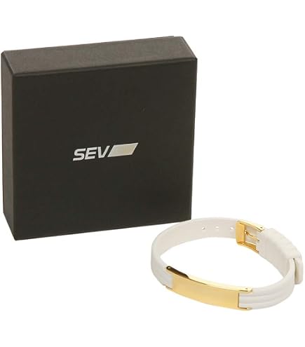 Amazon.co.jp: SEV(セブ)ラインブレスレット 2G Lサイズ ホワイト