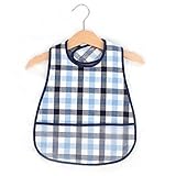 BEATON　JAPAN 防水 スタイ 食事用 エプロン 洗濯機 洗える コットン (ブルー)